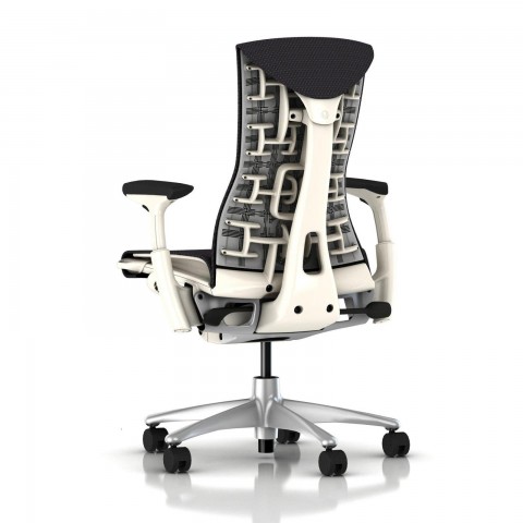 Embody Chair - White / Titanium, Carbon Balance Back